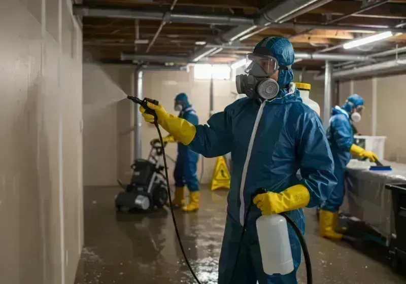 Basement Sanitization and Antimicrobial Treatment process in Odin, IL